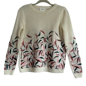 Rare Sézane embroidered sweater